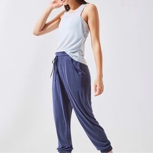 MPG XS Natural Modal Relaxed Dark Blue Cropped Joggers